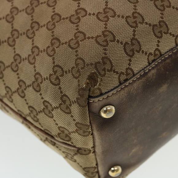 GUCCI GG Canvas Tote Bag Beige 169945 Auth th3742 - Picture 10 of 16
